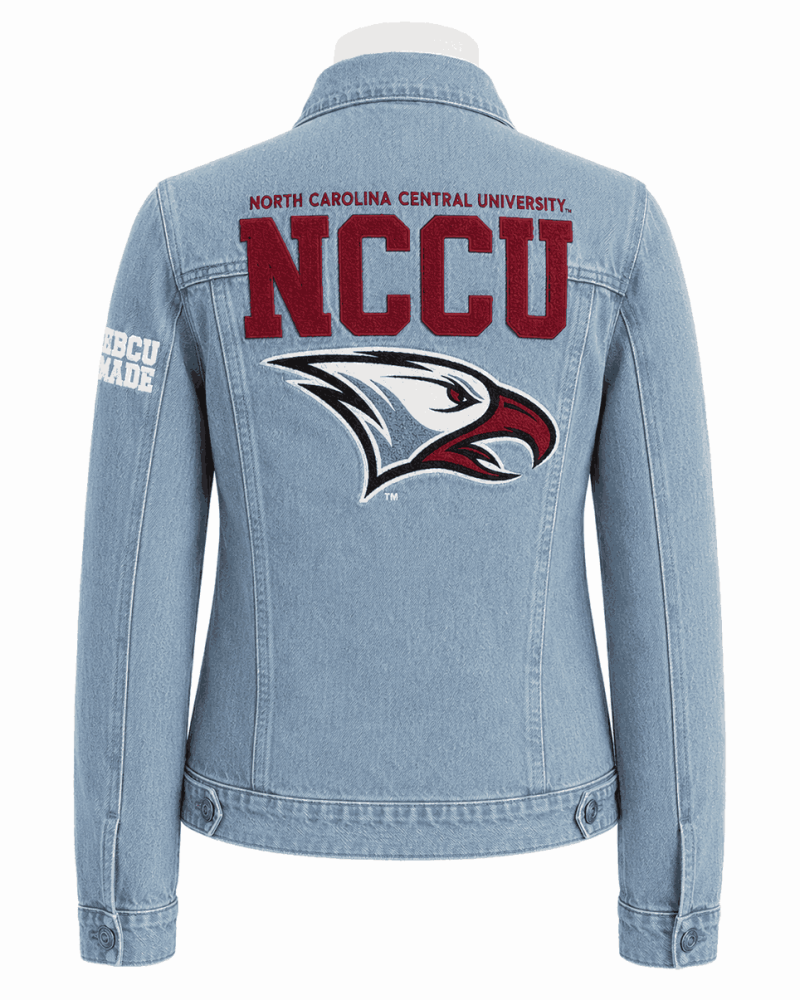 North Carolina Central Vintage Chenille Denim Jacket - Unisex North Carolina Central Vintage Chenille Denim Jacket - Unisex