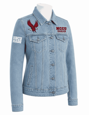 North Carolina Central Vintage Chenille Denim Jacket - Unisex North Carolina Central Vintage Chenille Denim Jacket - Unisex