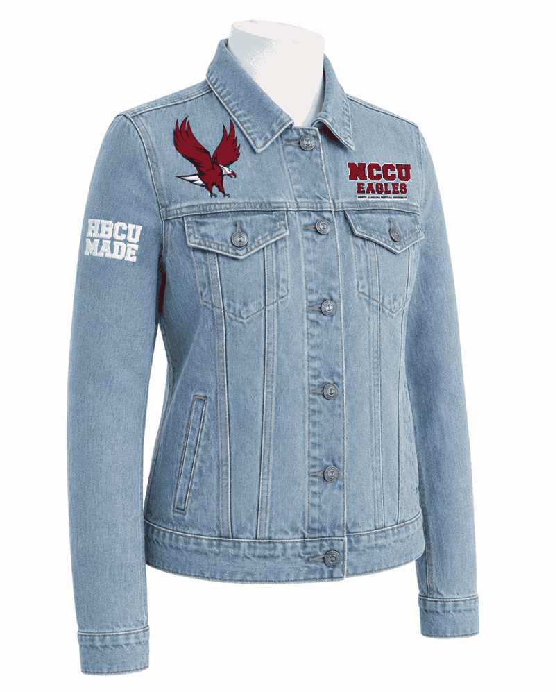 North Carolina Central Vintage Chenille Denim Jacket - Unisex North Carolina Central Vintage Chenille Denim Jacket - Unisex