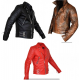 New Men's Classic Diamond Quilted Leather Jacket