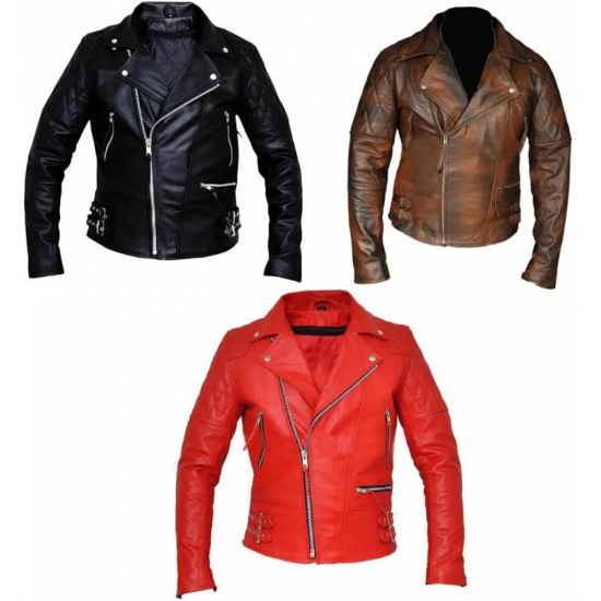 New Men's Classic Diamond Quilted Leather Jacket