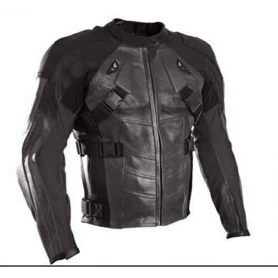 New Men's Deadpool Motorcycle Leather Jacket