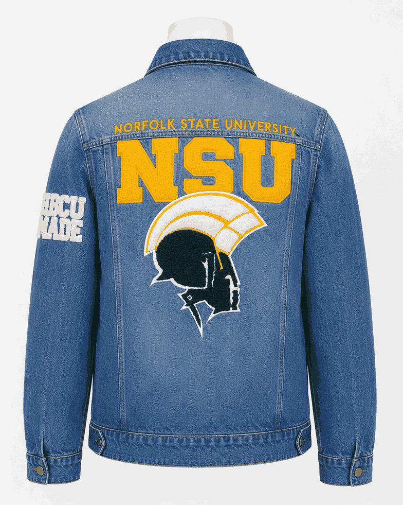 Norfolk State University Style Denim Jacket - Unisex