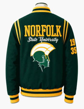 Norfolk State University Style Varsity Jacket - Unisex