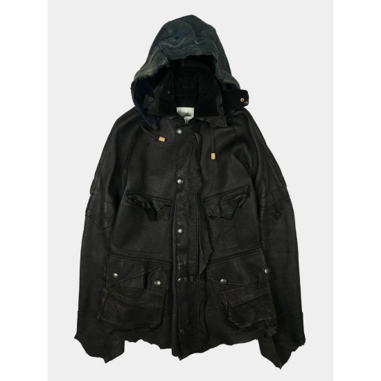 Number Nine × Takahiromiyashita The Soloist Leather Rain Jacket