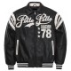 Pelle Pelle Encrusted Black Varsity Jacket