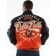 Pelle Pelle Unstoppable Revolution Orange Varsity Jacket