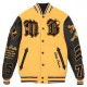 Pelle Pelle Yellow Biker 1978 Varsity Jacket