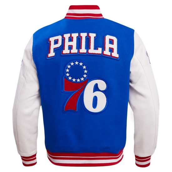 Philadelphia 76ers Retro Classic Rib Wool Varsity Jacket