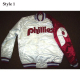 Philadelphia Phillies Purple and White Satin Jacket