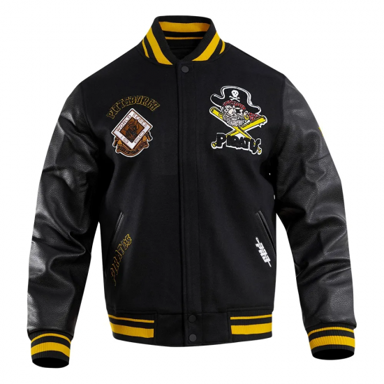 Pittsburgh Pirates Retro Classic Rib Wool Varsity Jacket