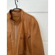 Prada Oak Brown Leather Jacket