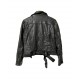 Premium Double Collar Leather Jacket Black Streetwear for Men