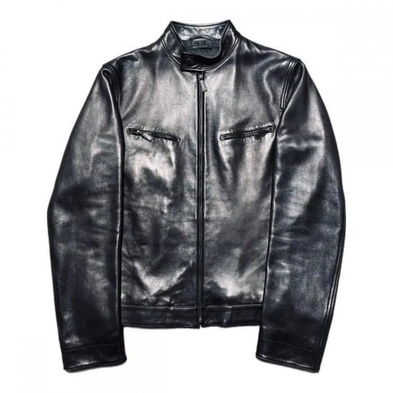 RARE Vintage Gucci Tom Ford Biker Leather Jacket