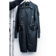 Raf Simons Pre Runway Black Palms Leather Rider's Coat