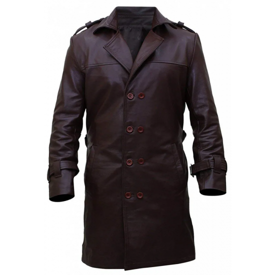 Rorschach Watchmen Leather Trench Coat