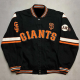 San Francisco Giants Embroidered Logo Black Varsity Wool Jacket