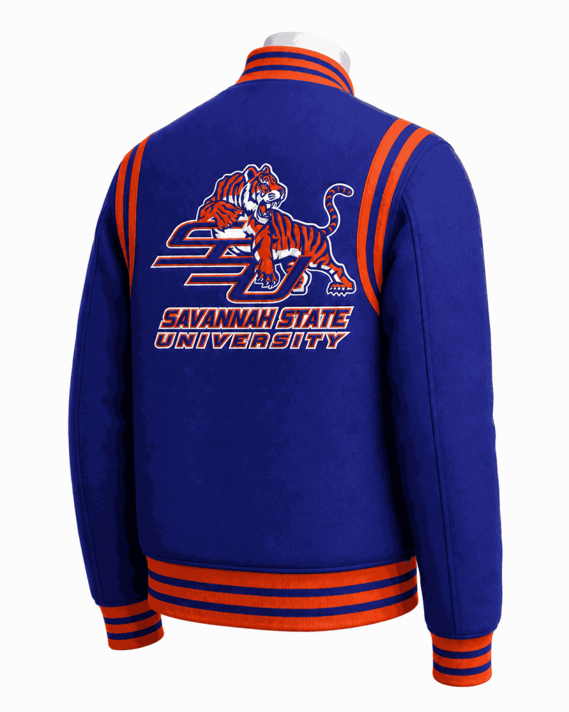Savannah State University Style Varsity Wool Jacket - Unisex