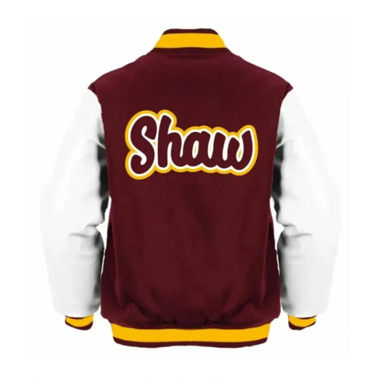 Shaw University Maroon Varsity Jacket
