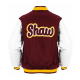 Shaw University Maroon Varsity Jacket
