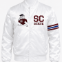 South Carolina State Style White Satin Jacket - Unisex