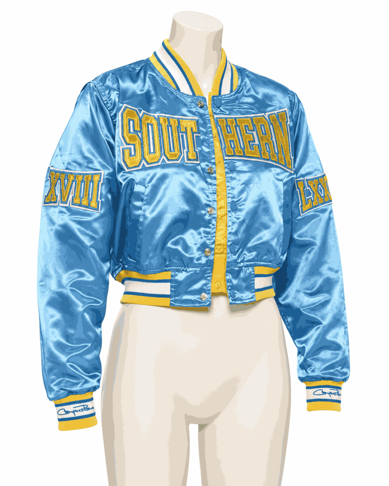 Women's Southern University Style Satin Jacket