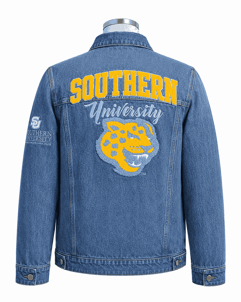 Southern University Style Denim Jacket - Unisex