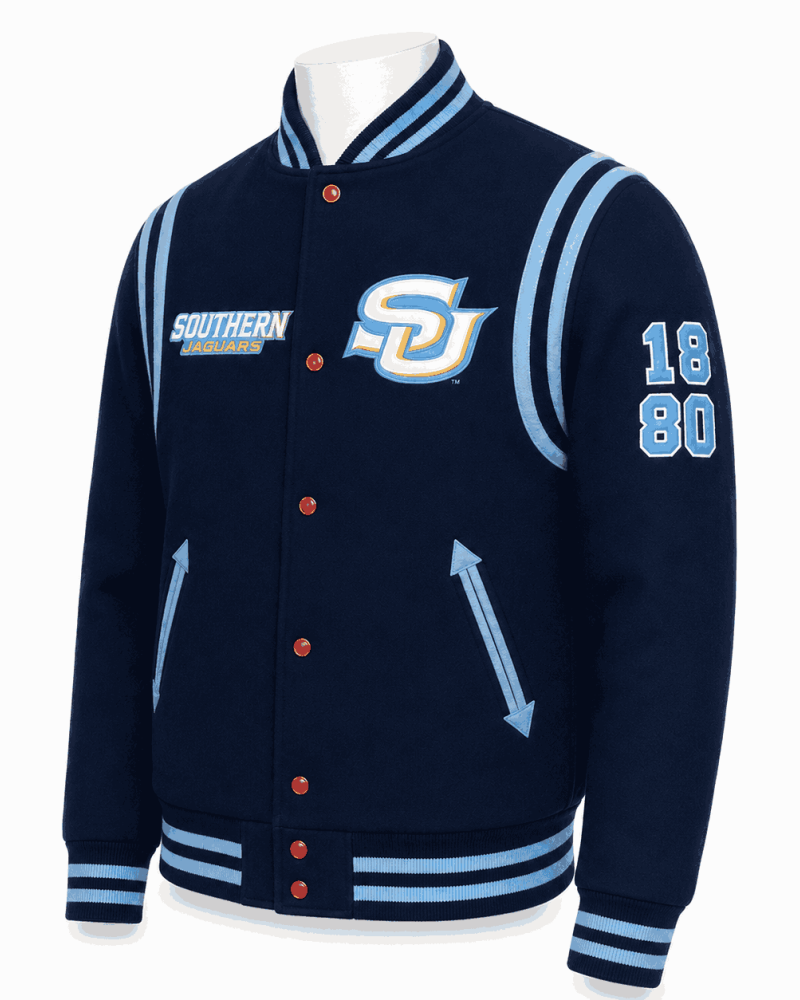 Southern University Style Varsity Jacket - Unisex