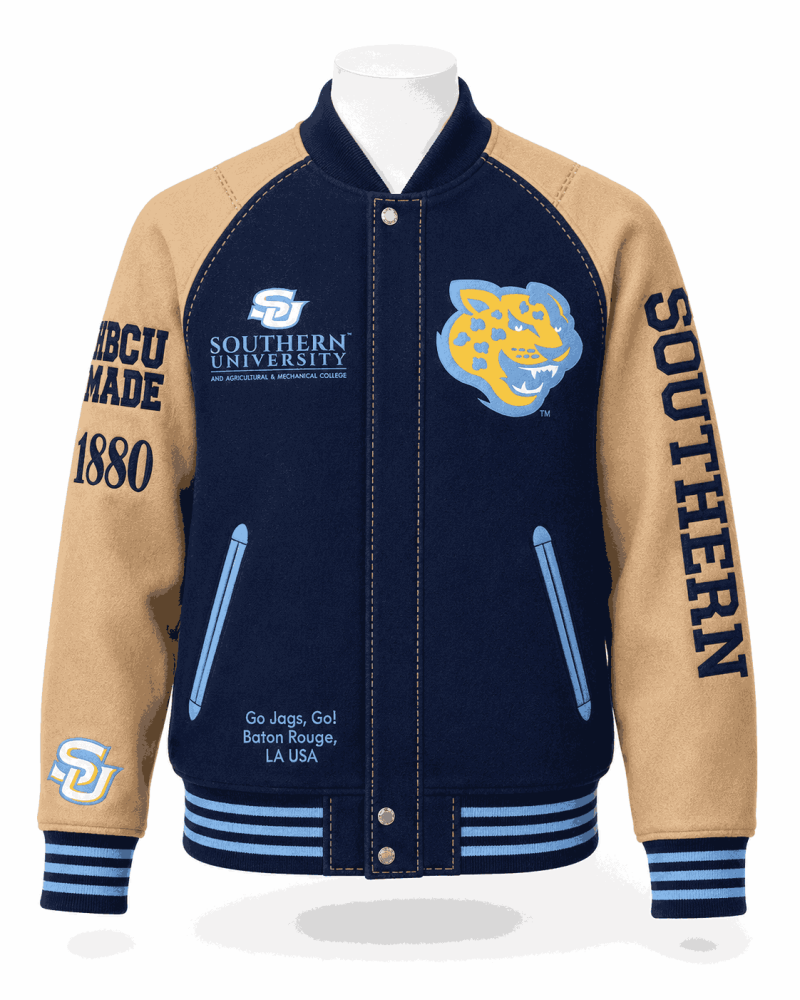 Southern University Style Varsity Wool Jacket - Unisex
