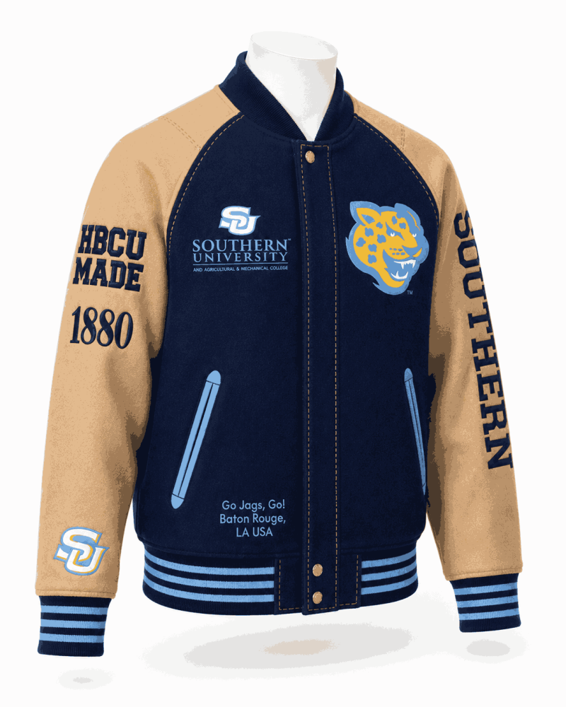Southern University Style Varsity Wool Jacket - Unisex