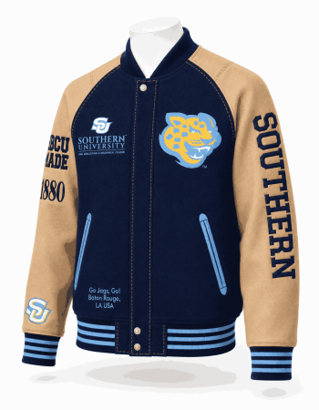 Southern University Style Varsity Wool Jacket - Unisex