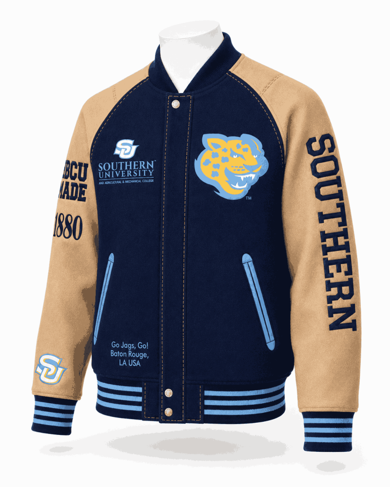 Southern University Style Varsity Wool Jacket - Unisex
