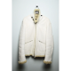 Stone Island Vintage Hand Painted White Shearling Jacket