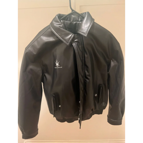 Streetwear Black Vegan Leather Jacket