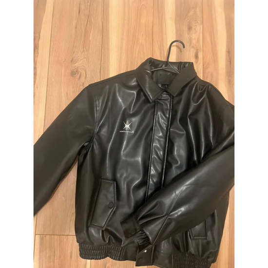 Streetwear Black Vegan Leather Jacket