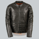 Stylish Leather Racer Jacket