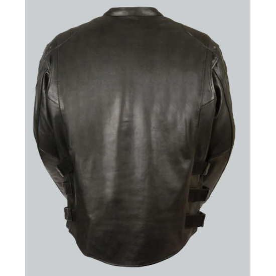 Stylish Leather Racer Jacket