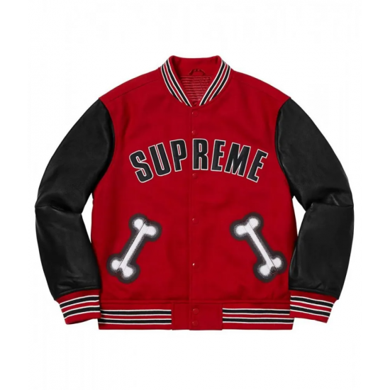 Supreme Bone Varsity Letterman Jacket