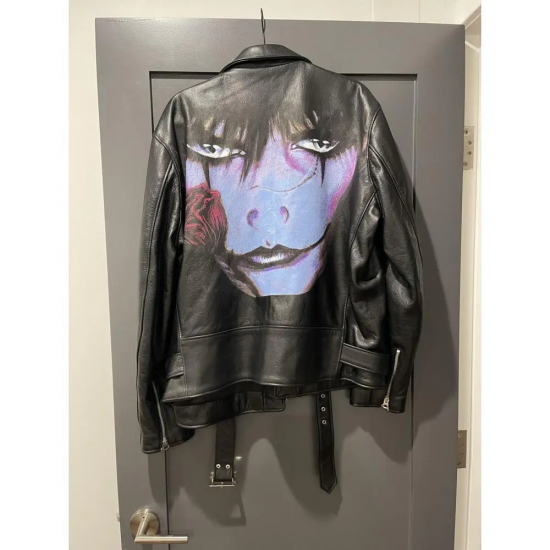 Supreme Schott The Crow Perfecto Black Leather Jacket