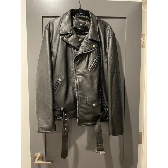 Supreme Schott The Crow Perfecto Black Leather Jacket