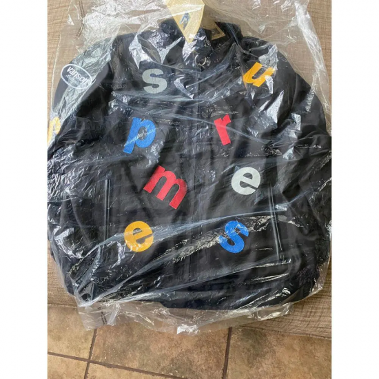 Supreme Vanson Multicolor Cordura Black Leathers Jacket