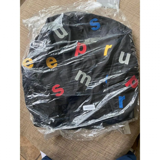 Supreme Vanson Multicolor Cordura Black Leathers Jacket