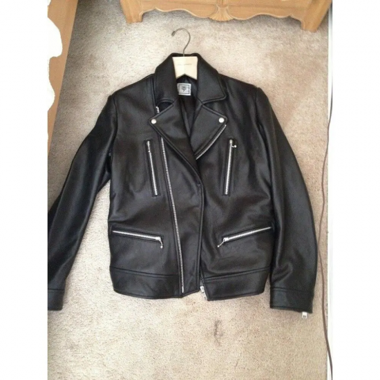 Temple Of Jawnz 4-Zip Black Lamb Minimalist Double Rider Jacket