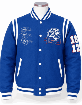 Tennessee State University Style Varsity Jacket - Unisex