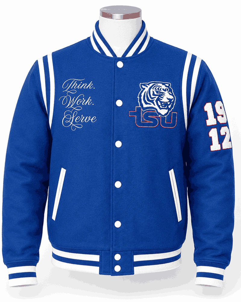 Tennessee State University Style Varsity Jacket - Unisex