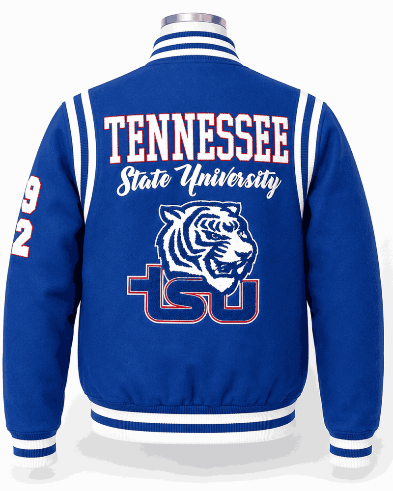 Tennessee State University Style Varsity Jacket - Unisex