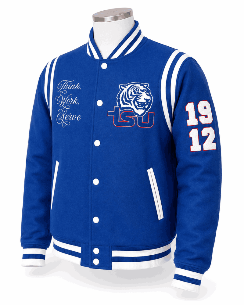 Tennessee State University Style Varsity Jacket - Unisex