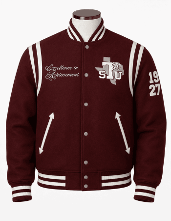 Texas Southern University Style Chenille Varsity Jacket - Unisex