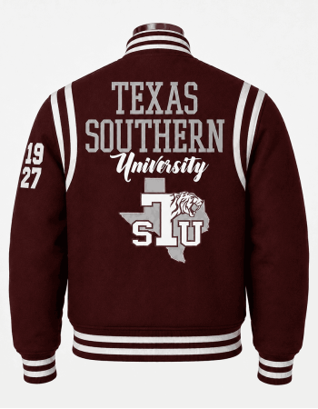 Texas Southern University Style Chenille Varsity Jacket - Unisex