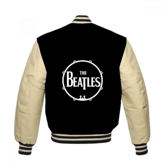 The Beatles Black Varsity Jacket